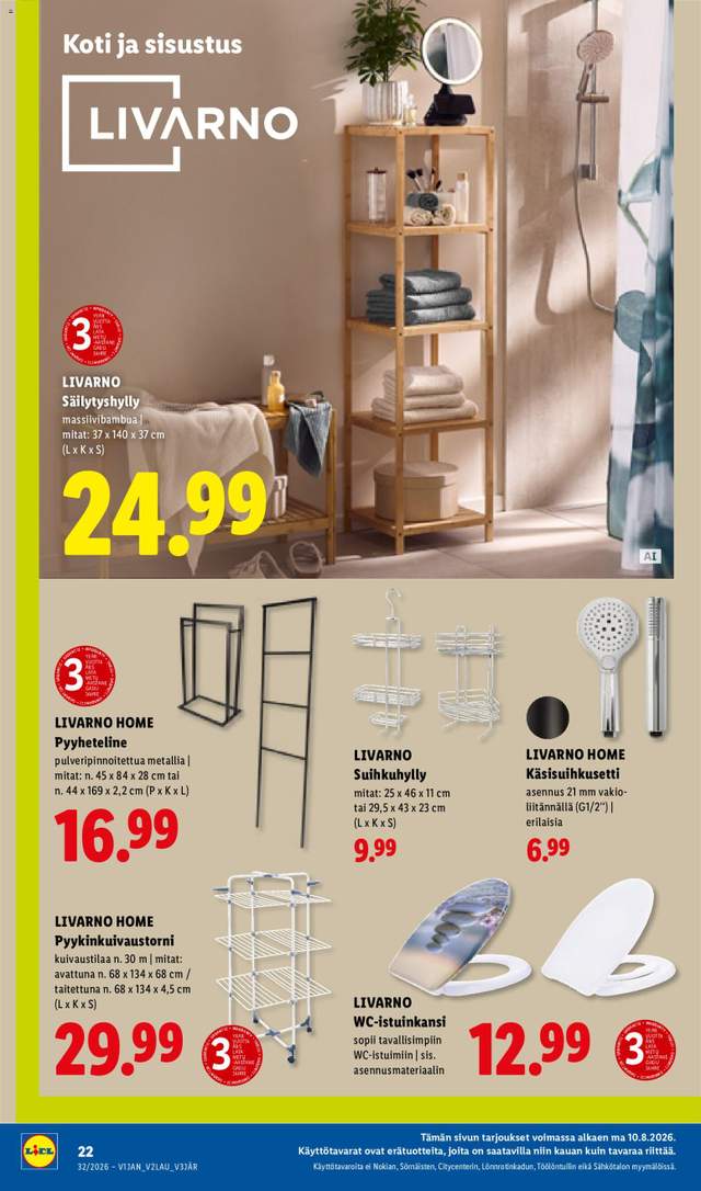 Uusi Lidl tarjouslehti alkaen 06/08