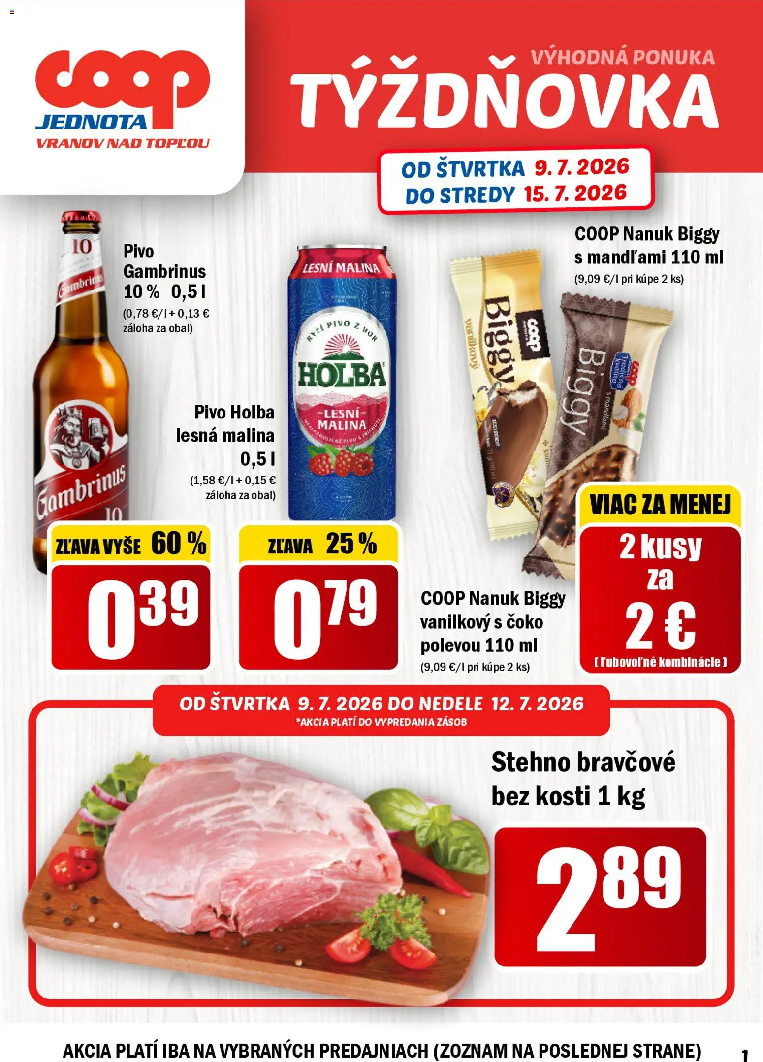Náhľad COOP Jednota letáku platného od 09.07.2026