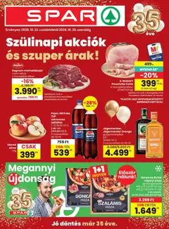 Spar - Spar akciós újság megtekintése, amely érvényes 2026.10.22.-től