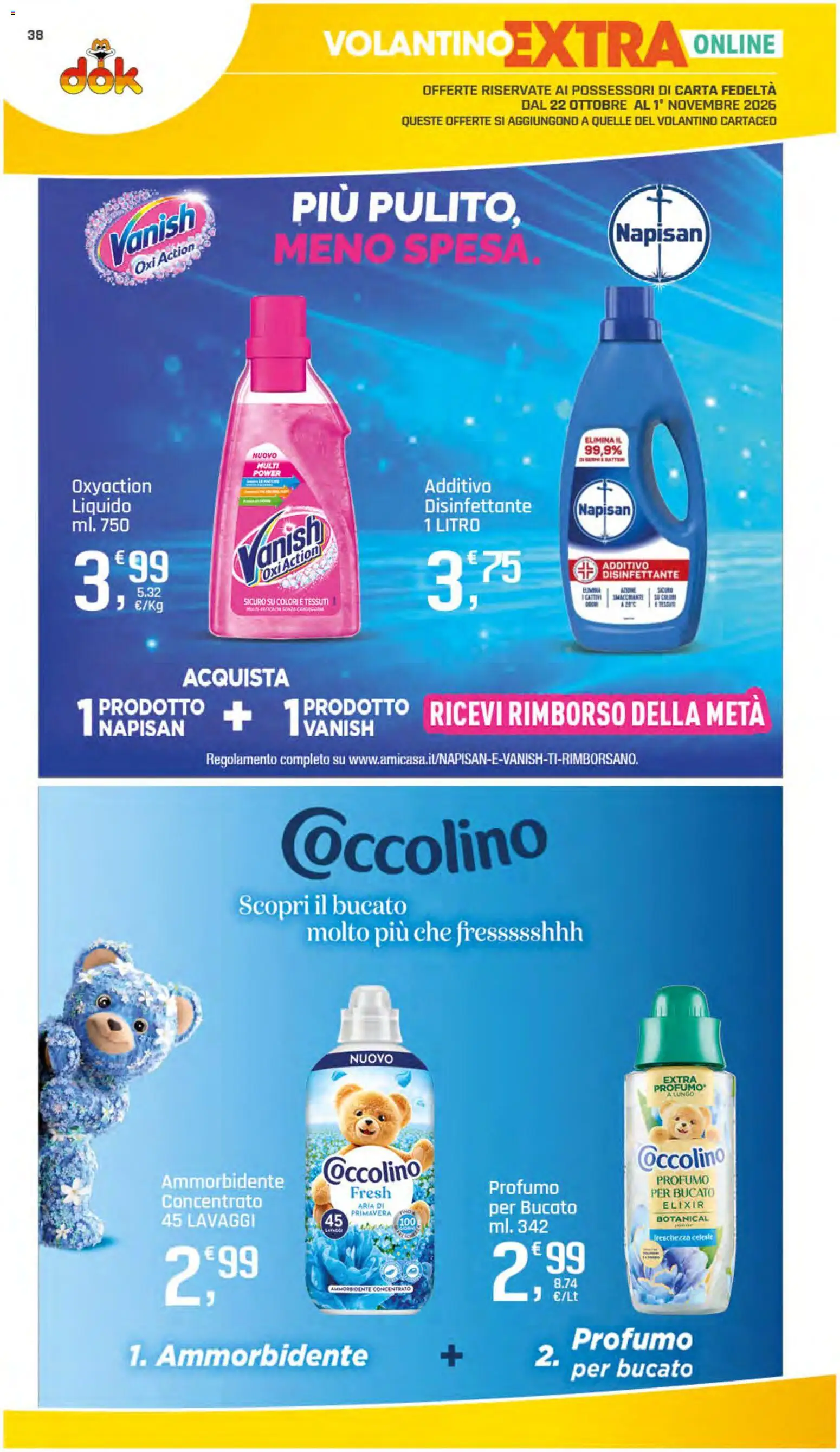 Anteprima dell'opuscolo DOK volantino dal negozio DOK valido da 22/10/2026 - Profumo, Ammorbidente