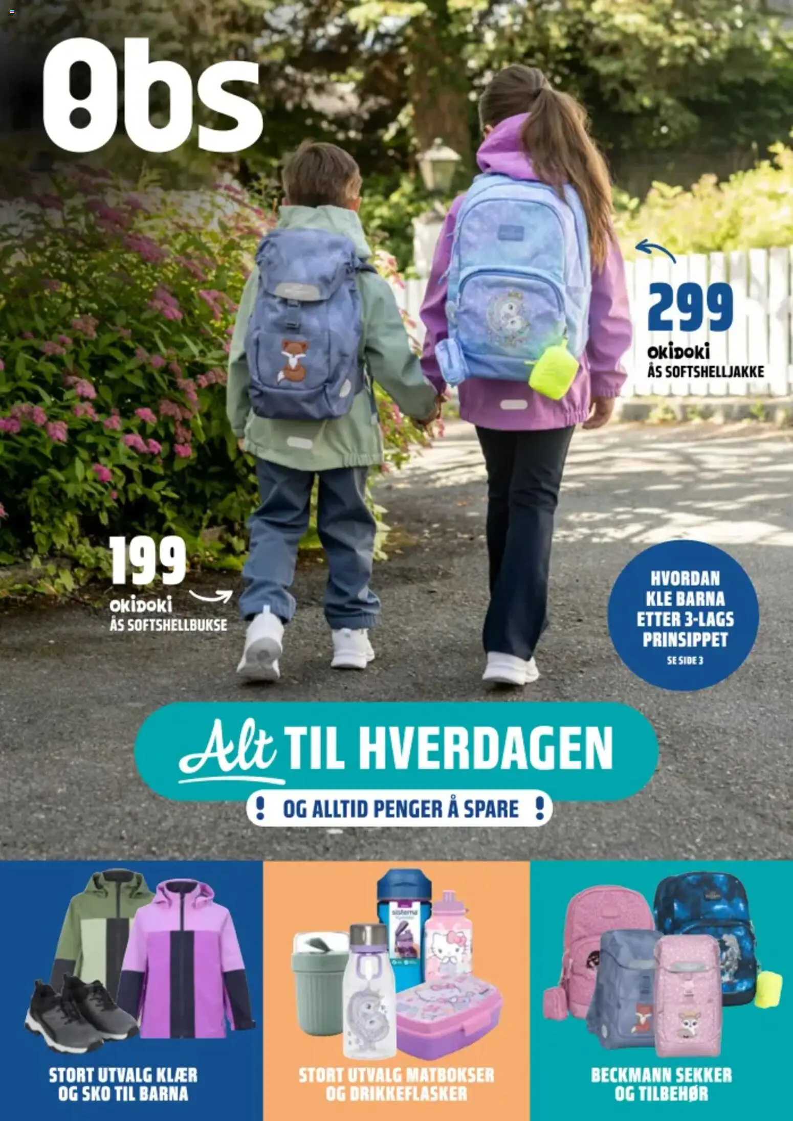Forhåndsvis Coop Obs Skolestart fra butikk Coop Obs gyldig fra 20/07/2026 - Klær