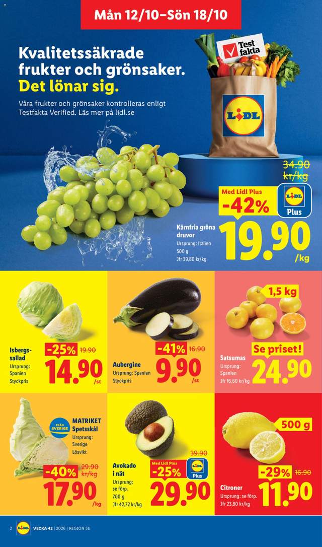 Nytt Lidl reklamblad från 12/10