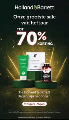 Voorbeeld van Holland & Barrett folder - Sale van winkel Holland & Barrett geldig vanaf 13-06-2026