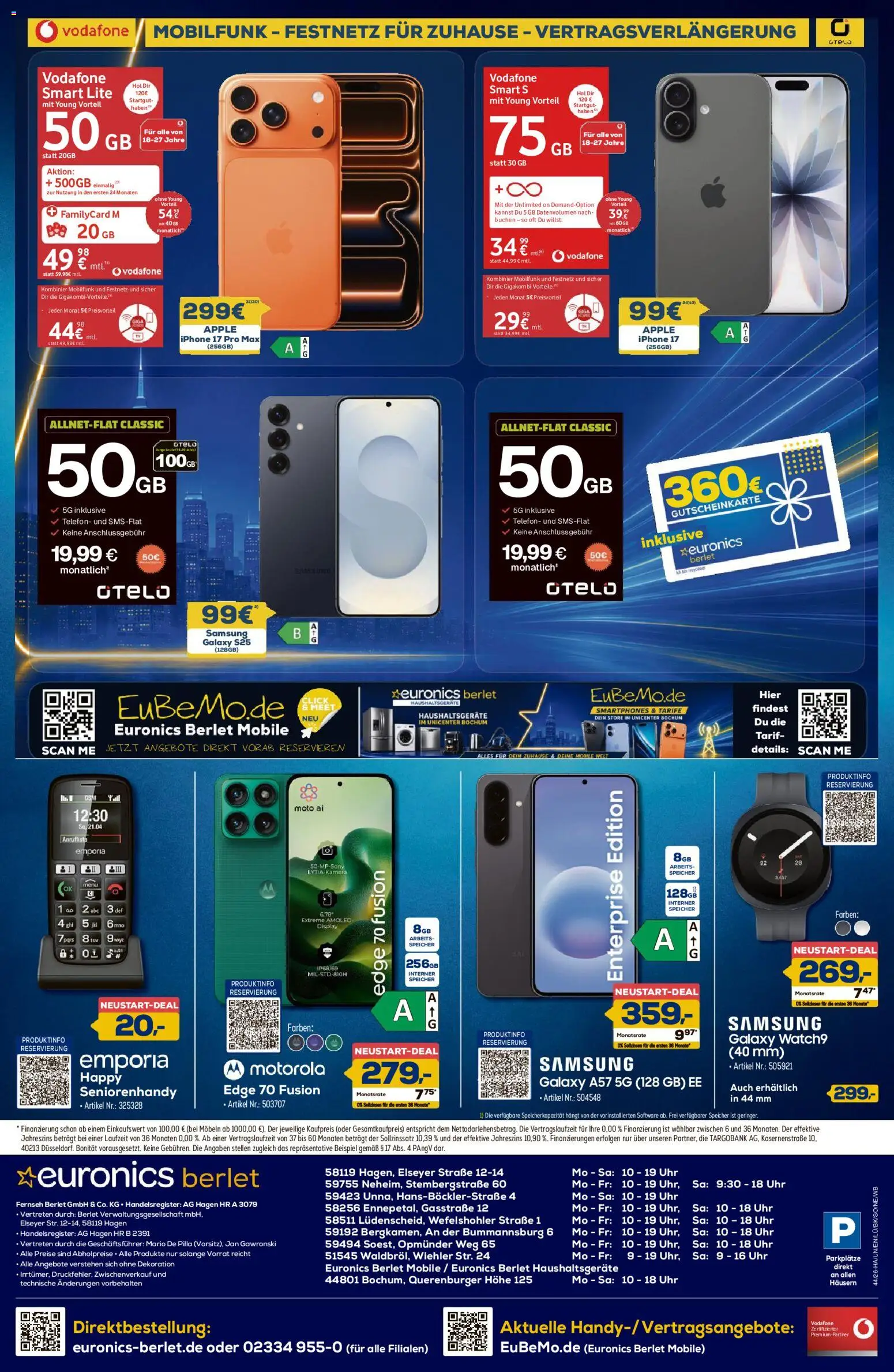 Vorschau von dem Prospekt des Geschäftes Euronics, gültig ab dem 22.10.2026 - Apple, Samsung, Iphone, Uhr, Telefon, Smartphones