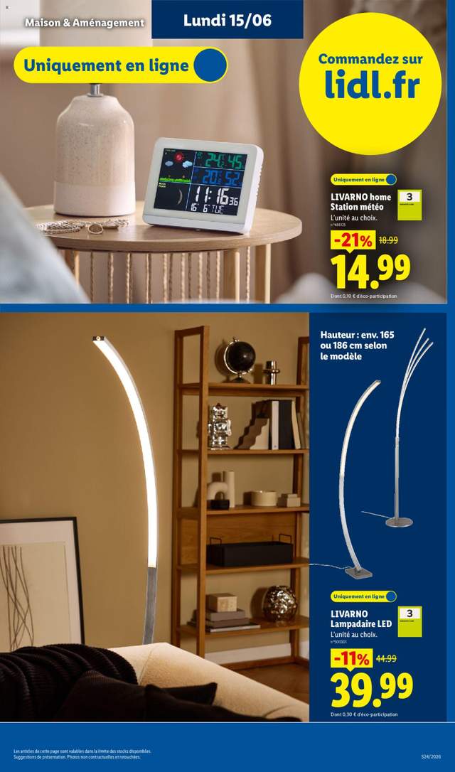 Nouveau catalogue Lidl à partir du 11/06