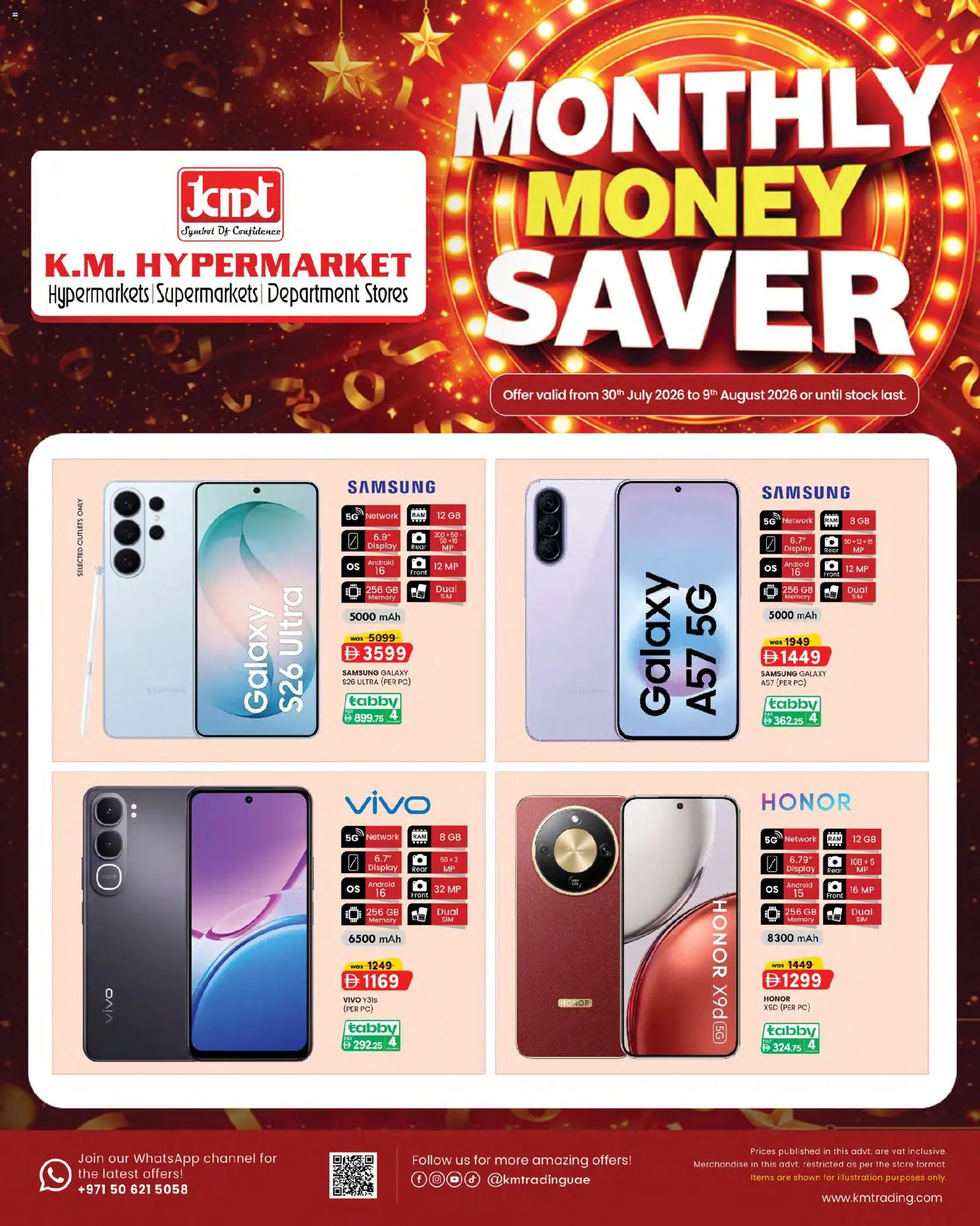 Preview of the catalogue KM Trading catalogue Monthly Money Saver of store KM Trading valid from 30 Jul, 2026