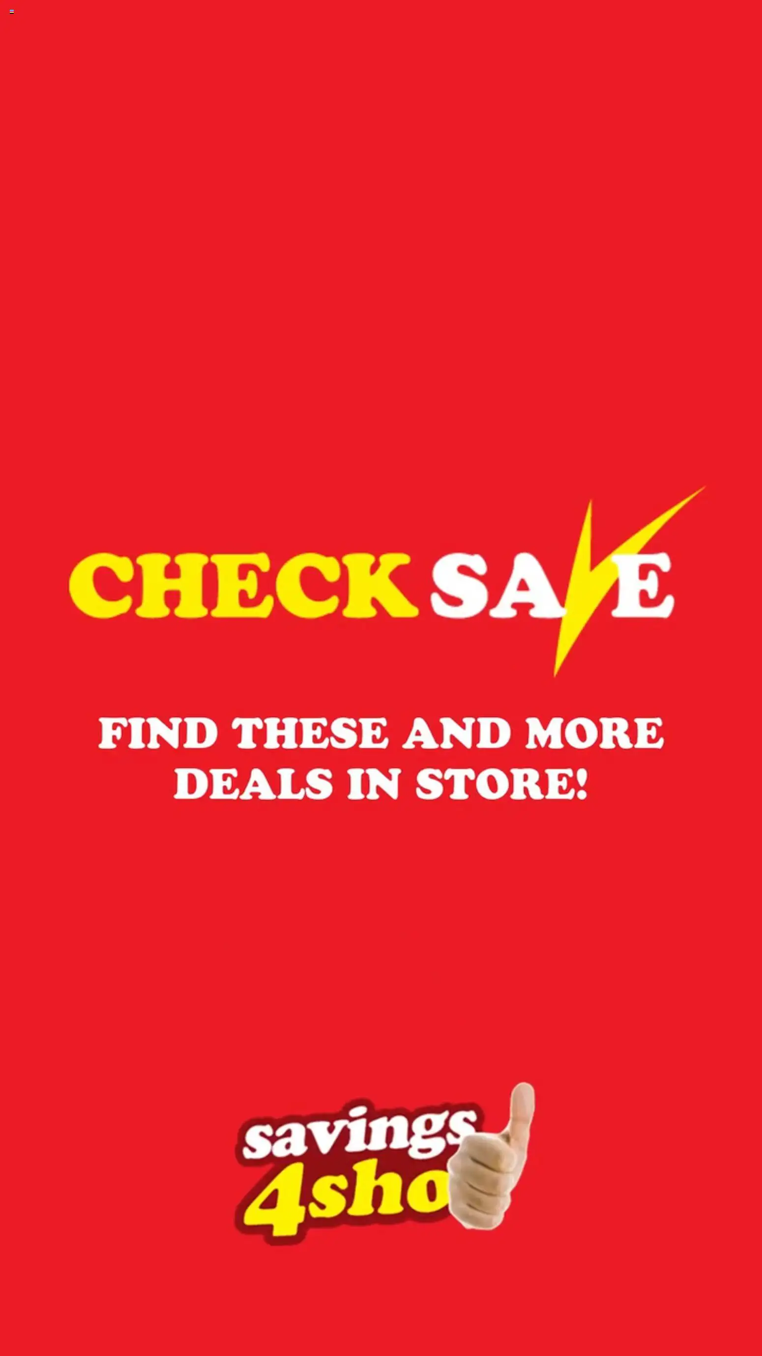 Check Save Specials from 13/04 - 07/05/2026