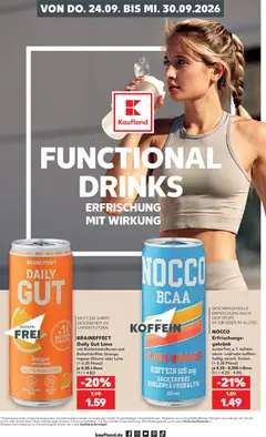 Náhled nabídky: Kaufland Německo Kaufland Německo leták - Functional drinks platný od 24.09.2026