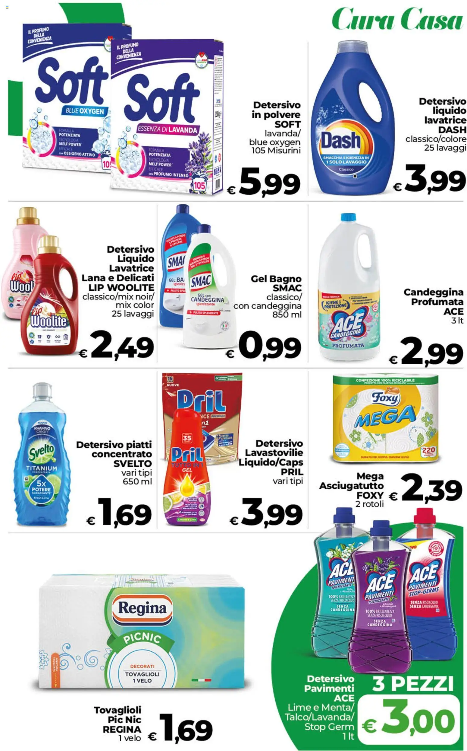 Anteprima dell'opuscolo COOP volantino inCoop Sicilia dal negozio COOP valido da 23/10/2026 - Lavatrice, Lime, Bagno, Piatti, Lavanda, Profumo, Candeggina, Asciugatutto