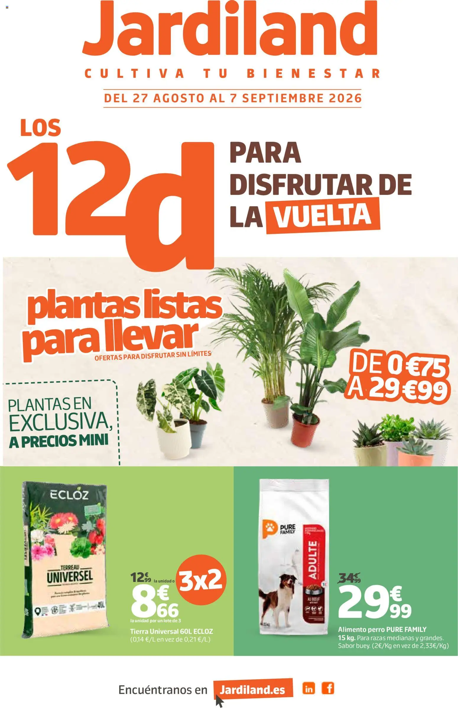 Vista previa del folleto de la tienda Jardiland válido desde el 27/08/2026 - Tierra, Puré