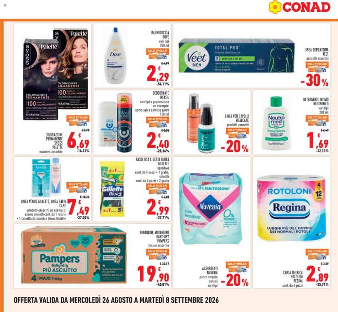 Nuovo volantino Conad dal 26/08