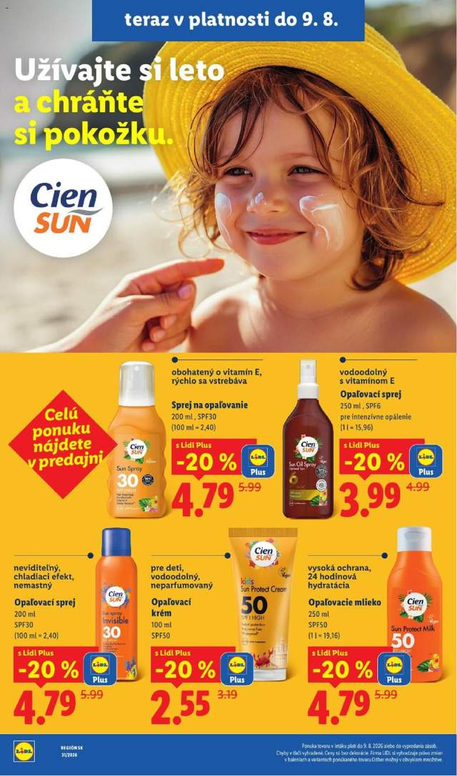 Nový Lidl leták od 03.08.