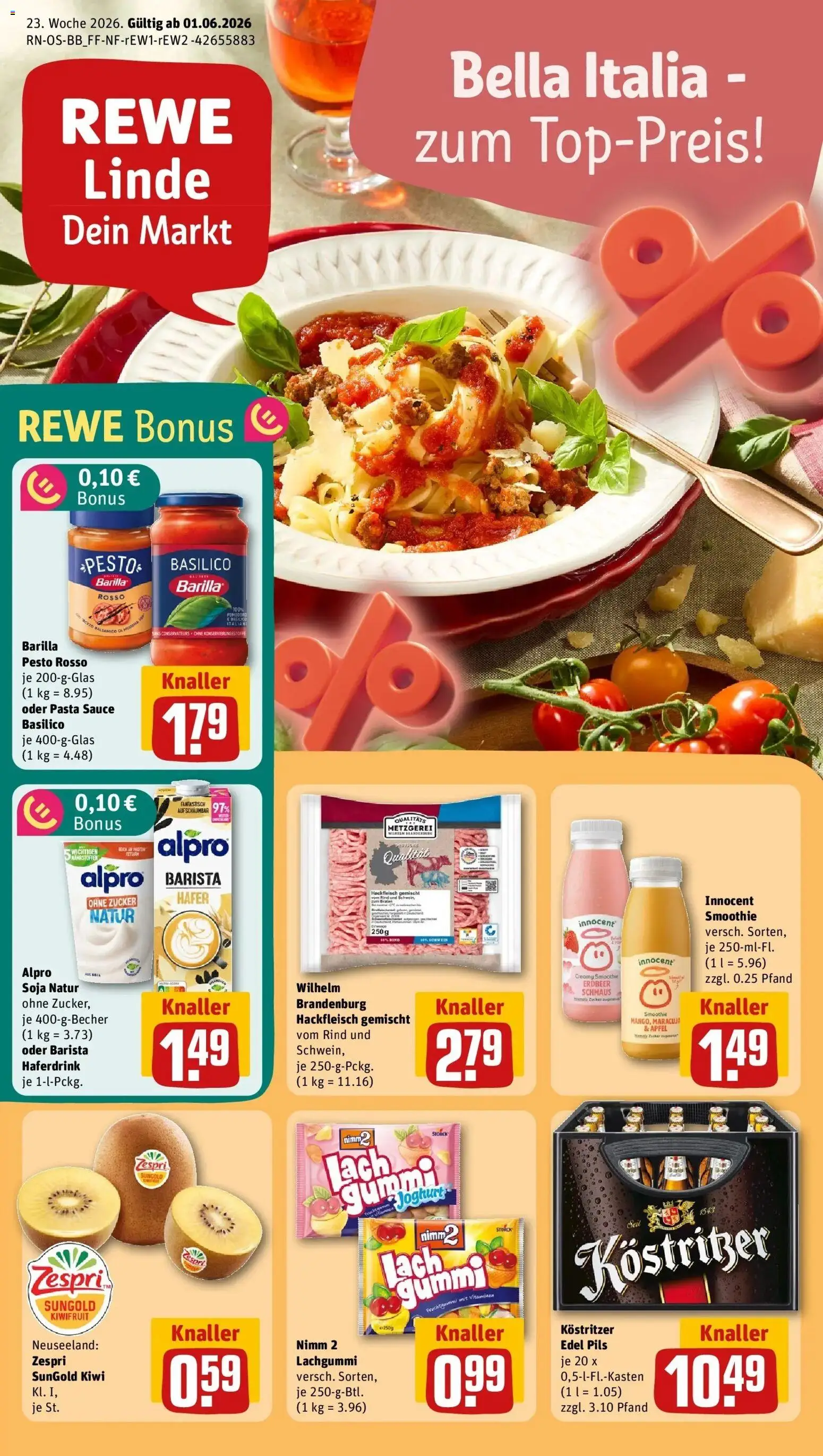 Vorschau von dem Prospekt des Geschäftes Rewe, gültig ab dem 01.06.2026