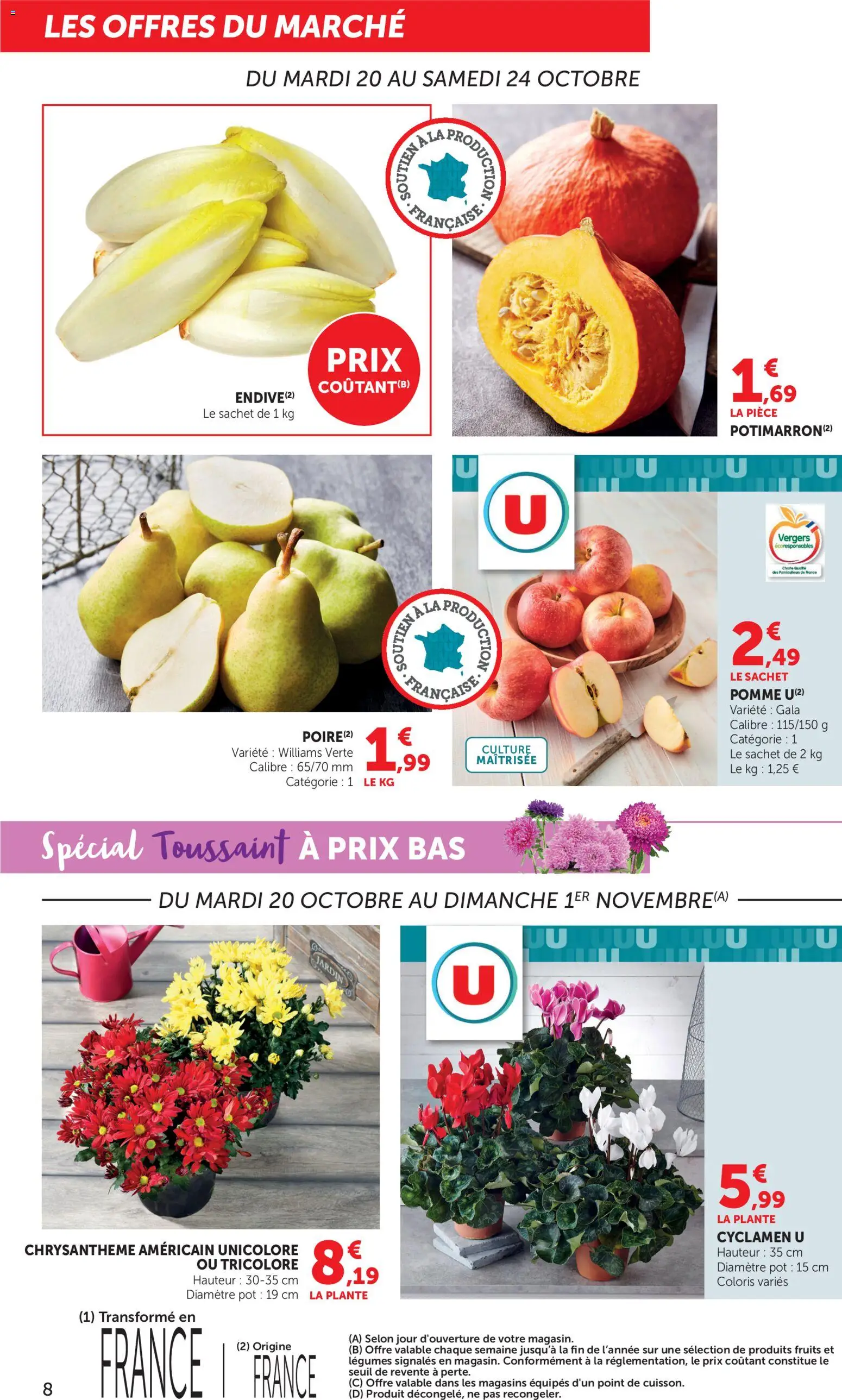 Prévisualisation de bi1 Catalogue halloween du magasin bi1 formulaire valide 20/10/2026 - Fruits, Pomme, Chrysanthème, Cyclamen