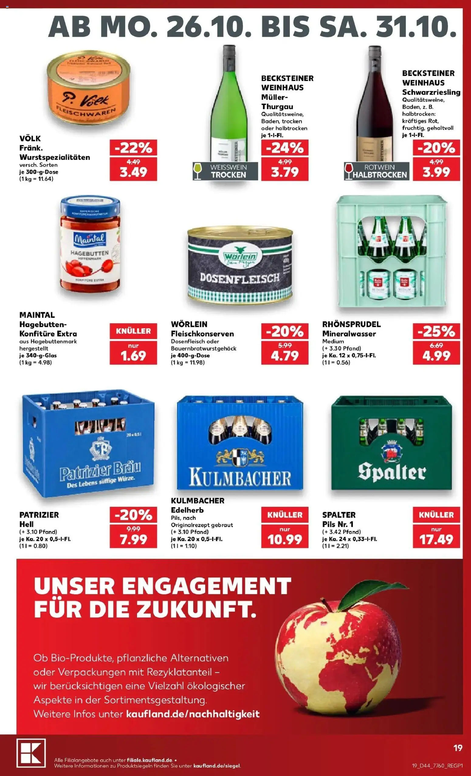 Vorschau von dem Prospekt des Geschäftes Kaufland, gültig ab dem 26.10.2026