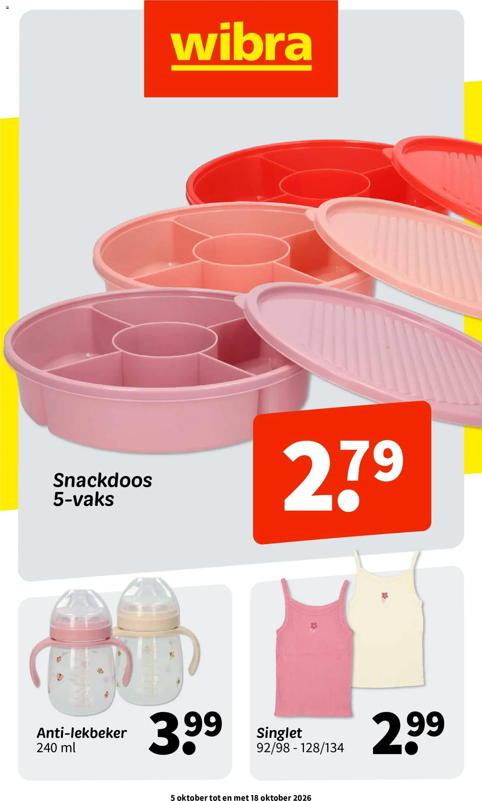 Voorbeeld van Wibra Folder van winkel Wibra geldig vanaf 05/10/2026