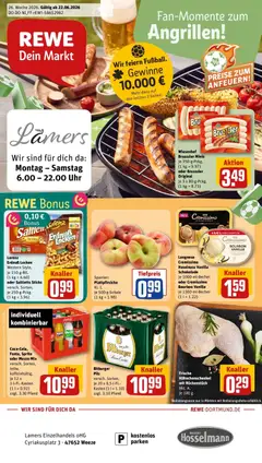 Vorschau von dem Prospekt des Geschäftes Rewe, gültig ab dem 21.06.2026