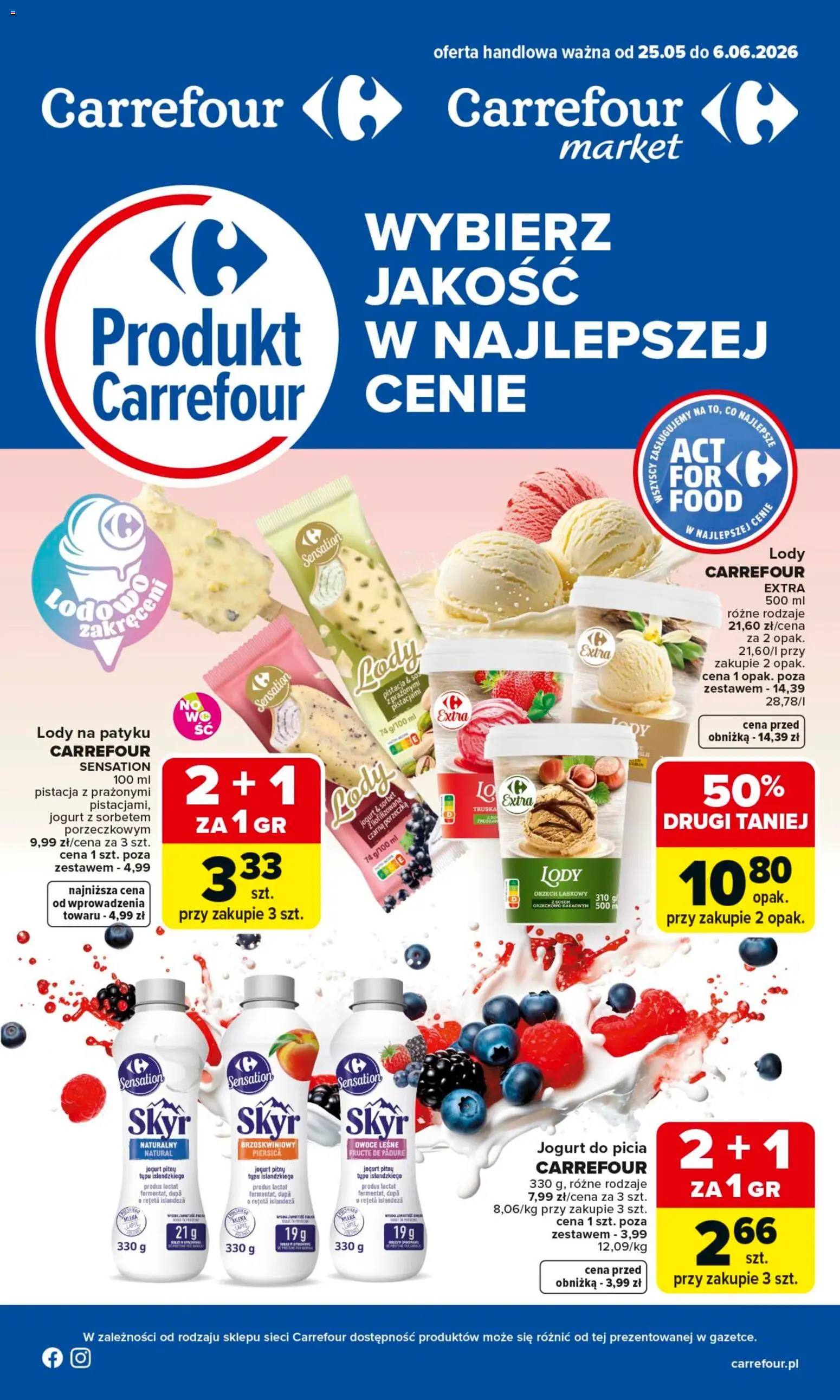 Pogląd gazetki "Carrefour gazetka - Wybierz Jakość W Najlepszej Cenie" ze sklepu Carrefour ważnej od 25.05.2026