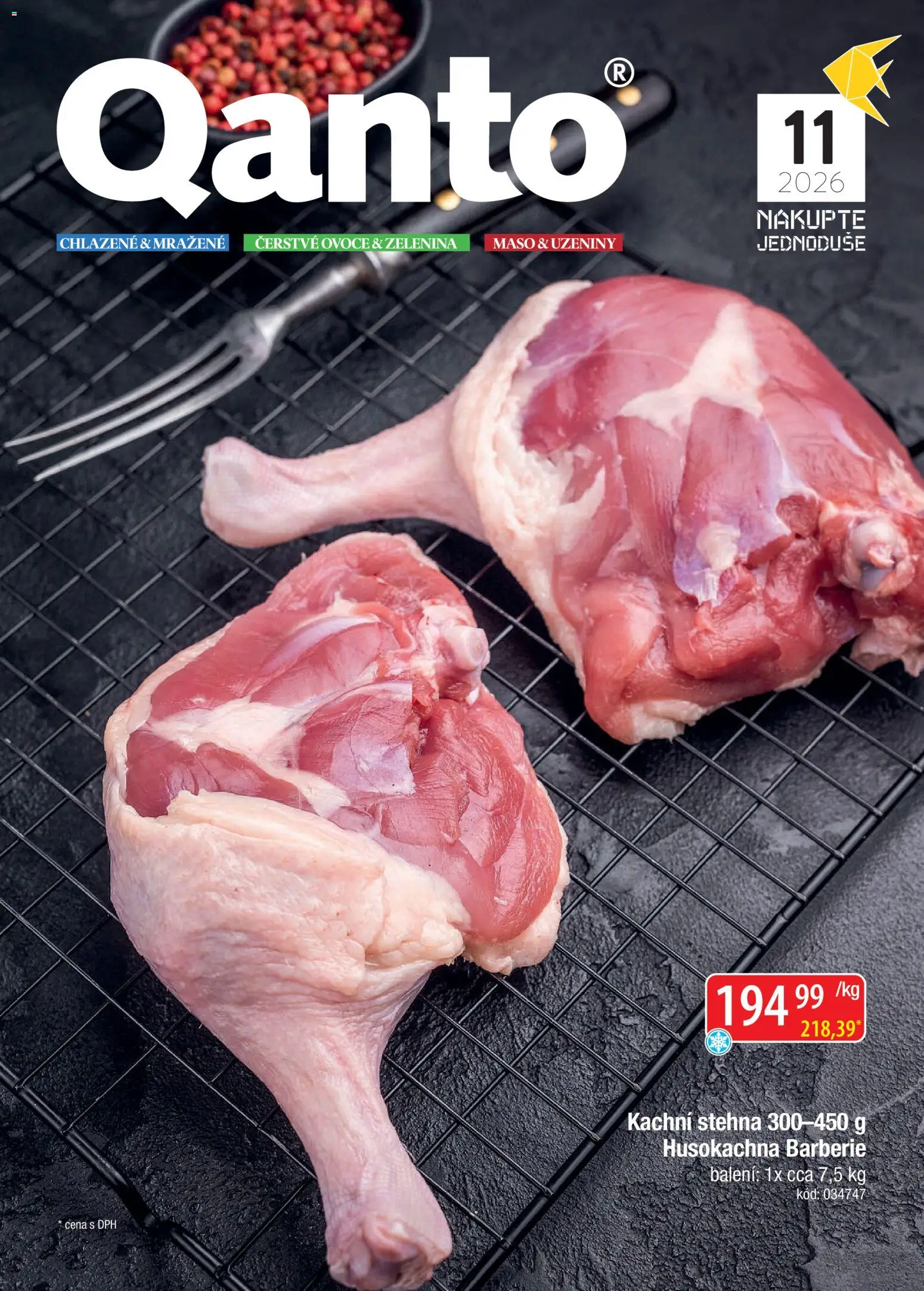Náhled nabídky: Astur & Qanto Astur & Qanto leták - Velkoobchod fresh 11/2026 platný od 01.11.2026 - Ovoce, Maso, Zelenina, Uzeniny, Kachni stehna