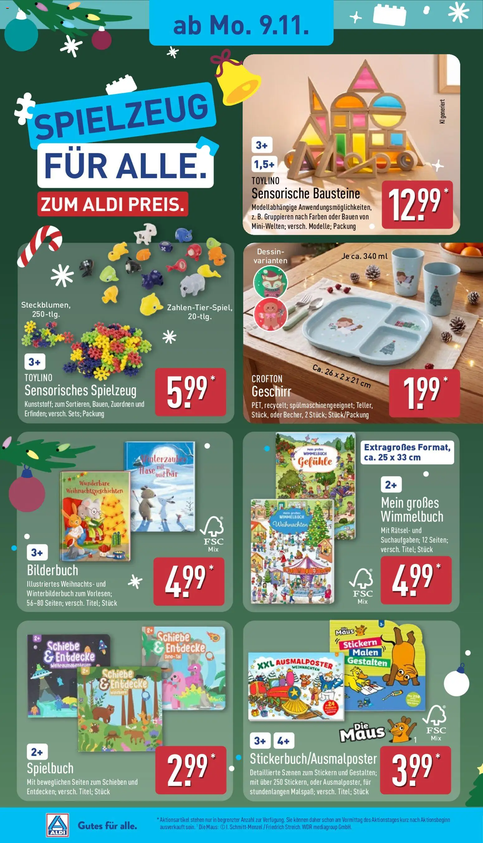 Vorschau von dem Prospekt des Geschäftes Aldi, gültig ab dem 09.11.2026 - Maus