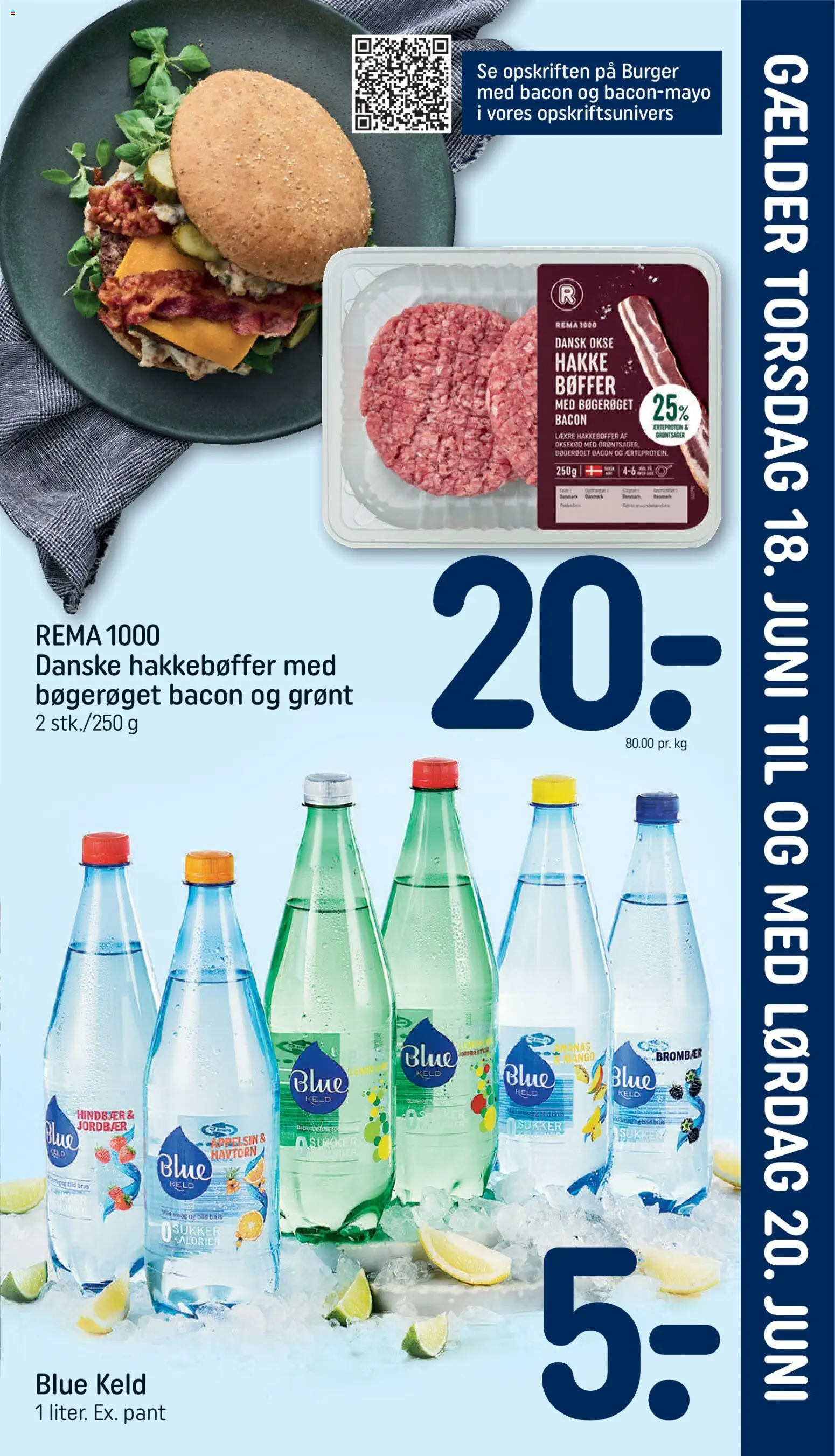 Eksempel på tilbudsavis Rema 1000 - Uge 25 Indstik fra butik Rema 1000 gyldig fra 18/06/2026