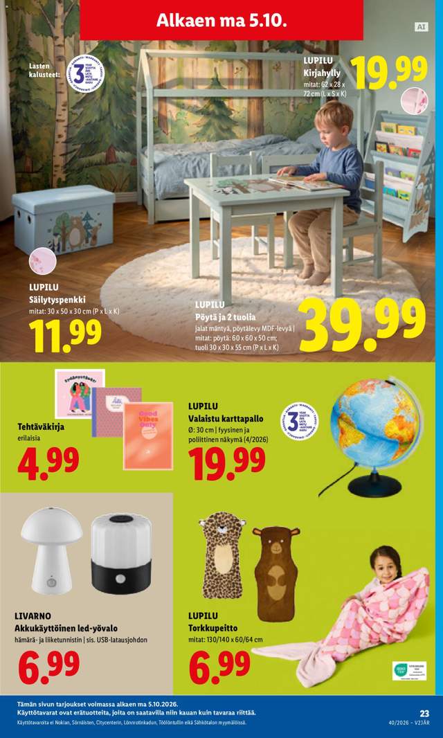 Uusi Lidl tarjouslehti alkaen 05/10