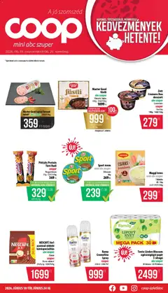 COOP - COOP - Mini & Abc & Szuper / Nyírzem megtekintése, amely érvényes 2026.06.18.-től