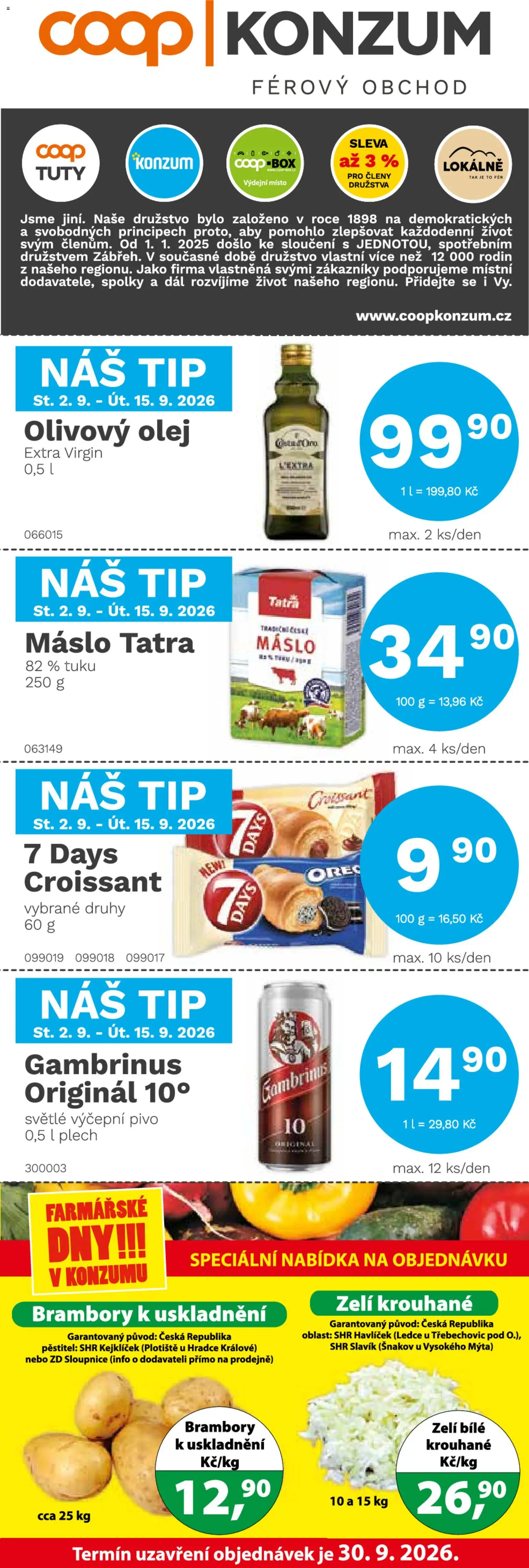 Náhled nabídky: Konzum Konzum leták platný od 02.09.2026