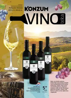 Konzum HR - Konzum HR Tematski katalog Vinoteka megtekintése, amely érvényes 2026.10.12.-től