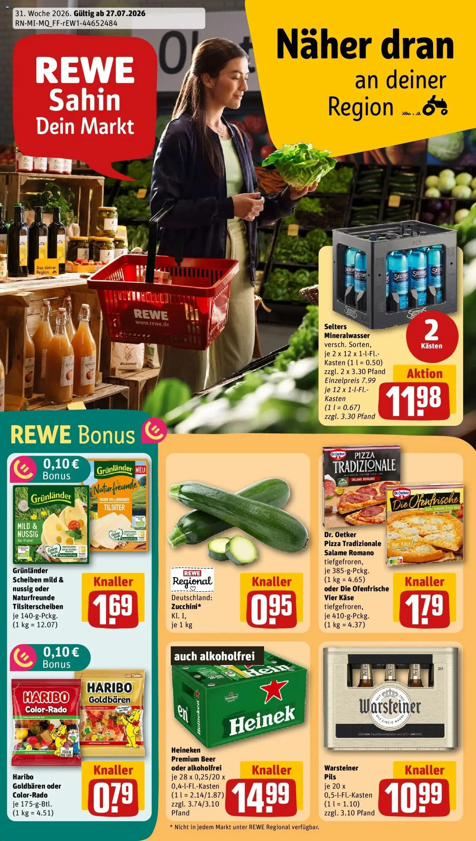 Vorschau von dem Prospekt des Geschäftes Rewe, gültig ab dem 27.07.2026