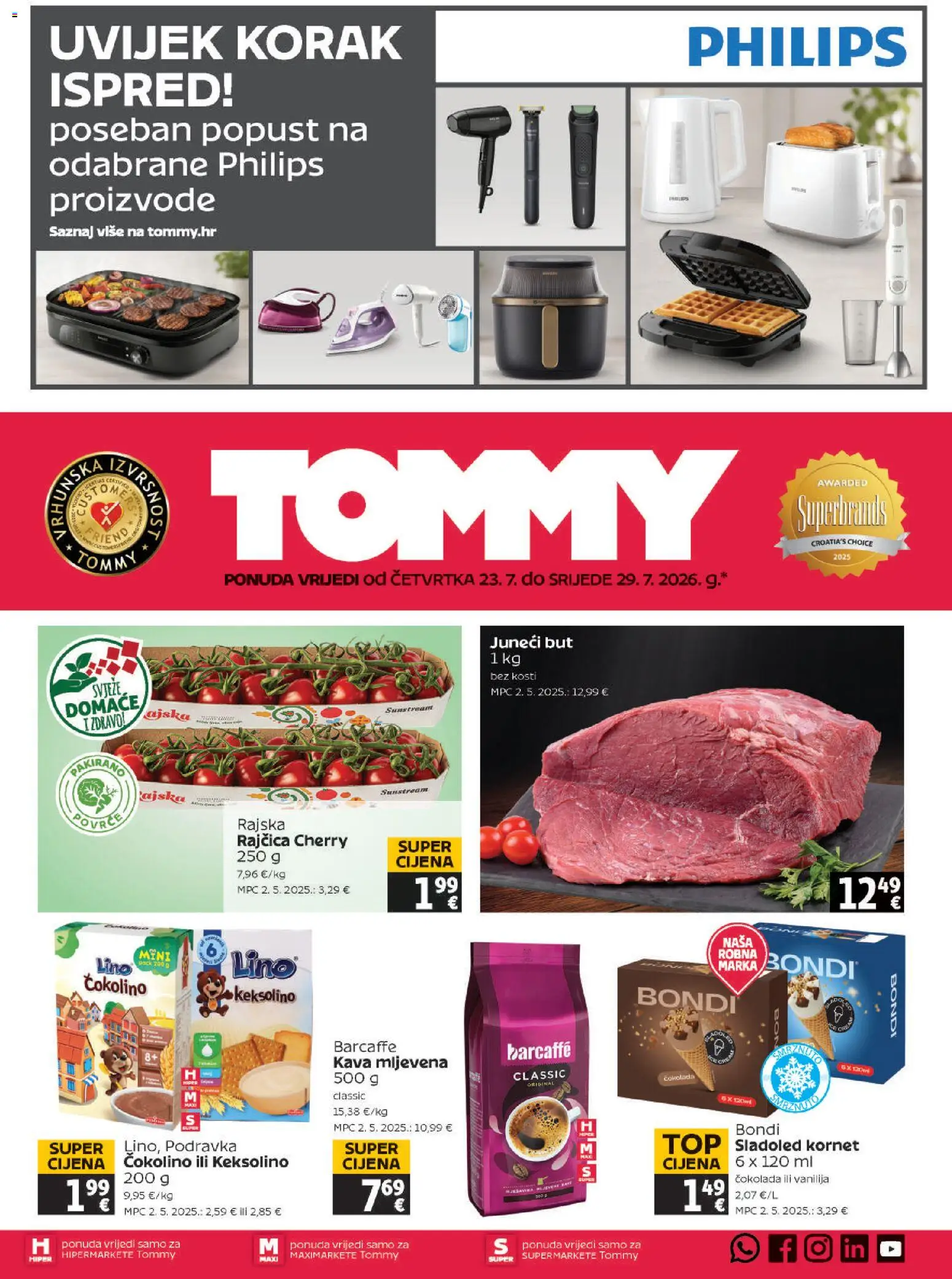 Pregled letka Tommy Katalog trgovine Tommy vrijedi od 23.07.2026