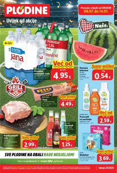 Pregled letka Plodine Katalog trgovine Plodine vrijedi od 08.07.2026