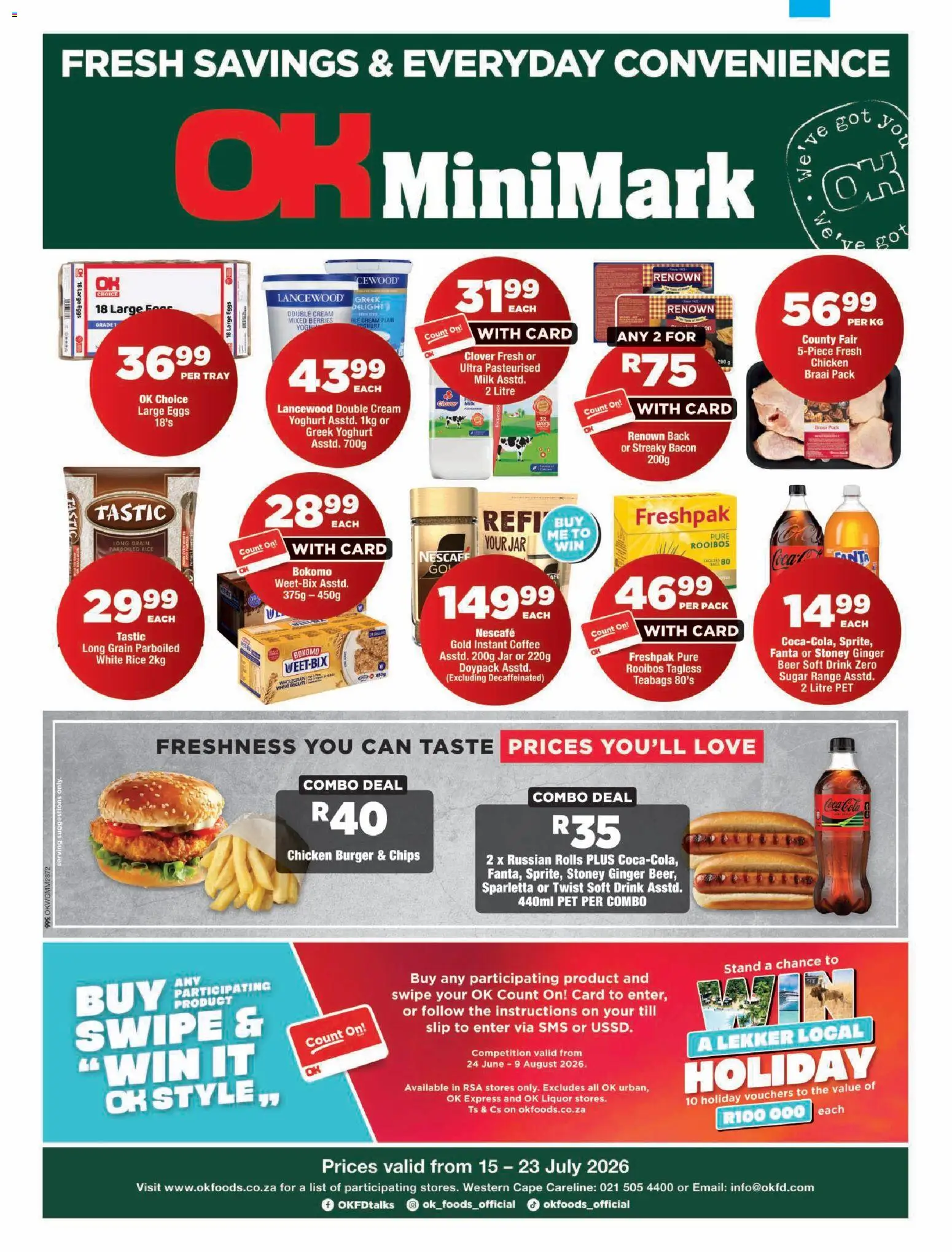 Preview of OK Foods flyer valid from 15/07/2026