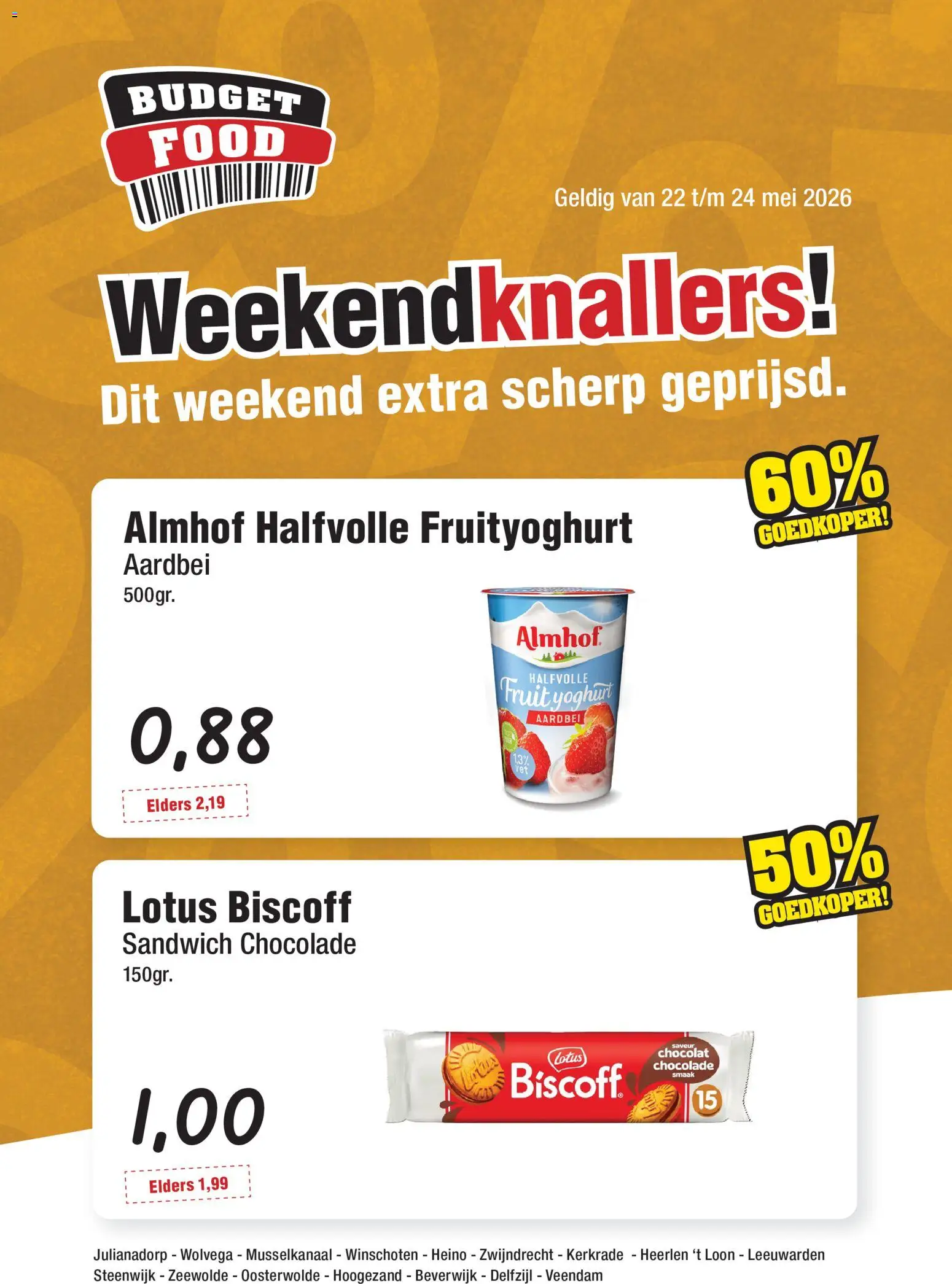 Voorbeeld van Budget Food folder - Weekendfolder van winkel Budget Food geldig vanaf 22-05-2026