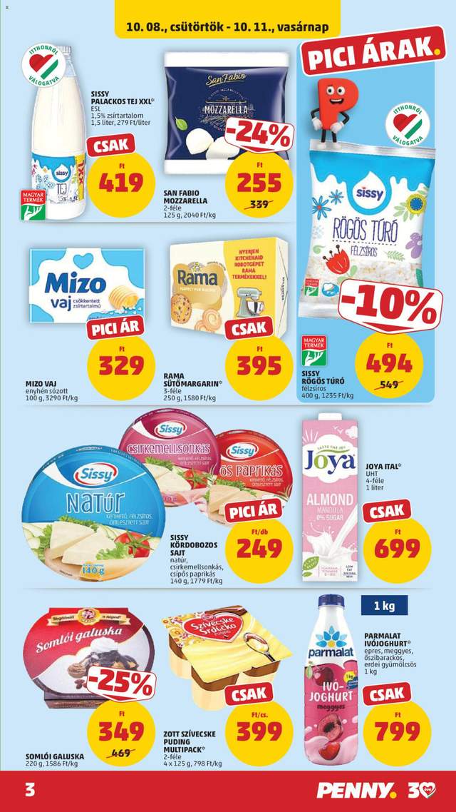 Új Penny akciós újság 10.08.