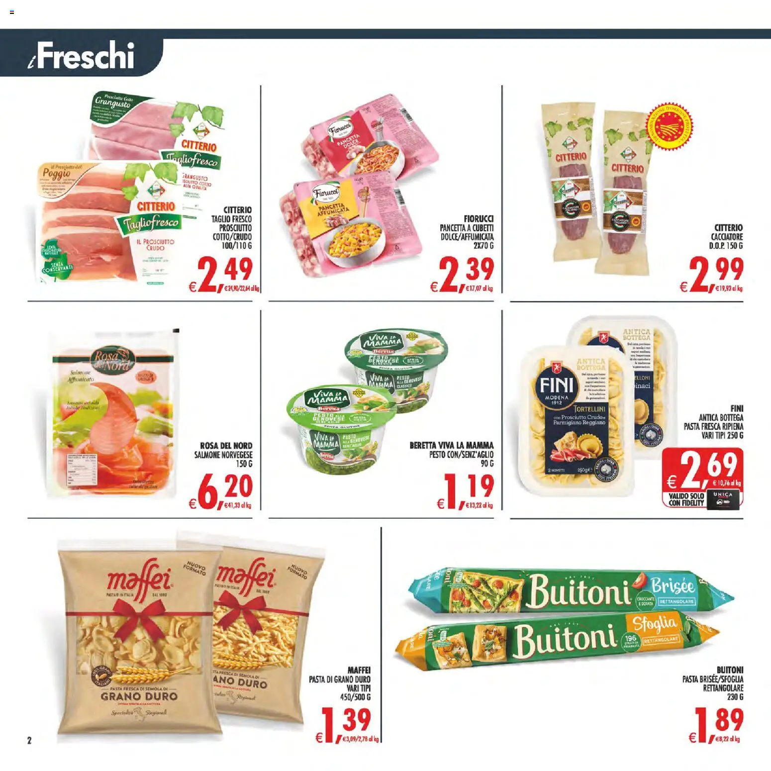 Anteprima dell'opuscolo Decò volantino Maxistore, Supermercati Lipari dal negozio Decò valido da 01/09/2026 - Pasta, Salmone, Parmigiano reggiano, Prosciutto, Pesto, Prosciutto Cotto, Parmigiano, Semola