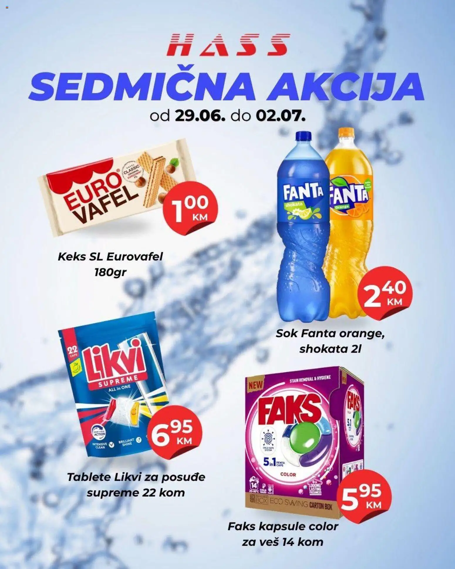 Pregled letka Hass sedmična akcija trgovine Hass vrijedi od 29.06.2026