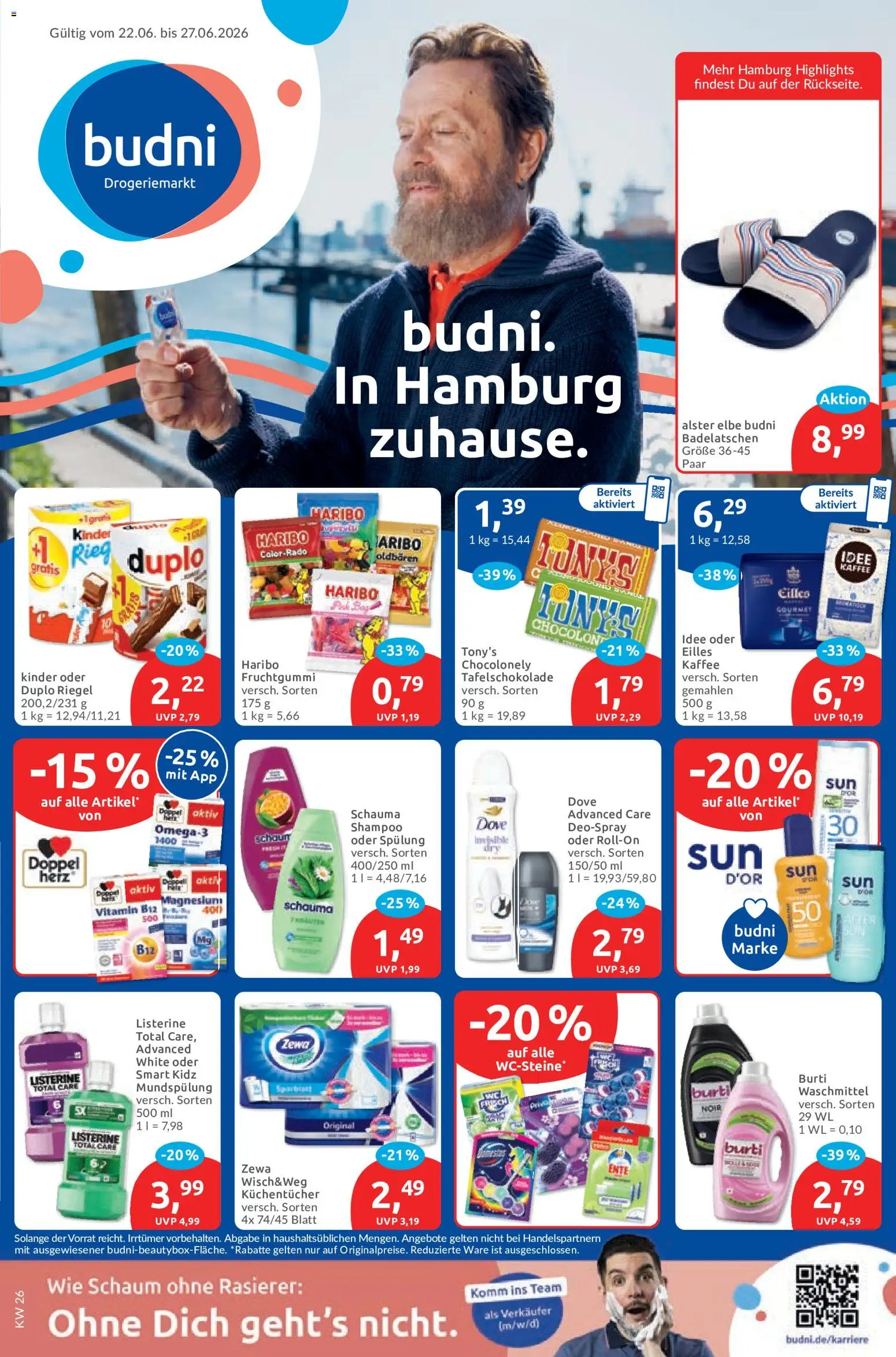 Vorschau von dem Prospekt des Geschäftes Budni, gültig ab dem 22.06.2026