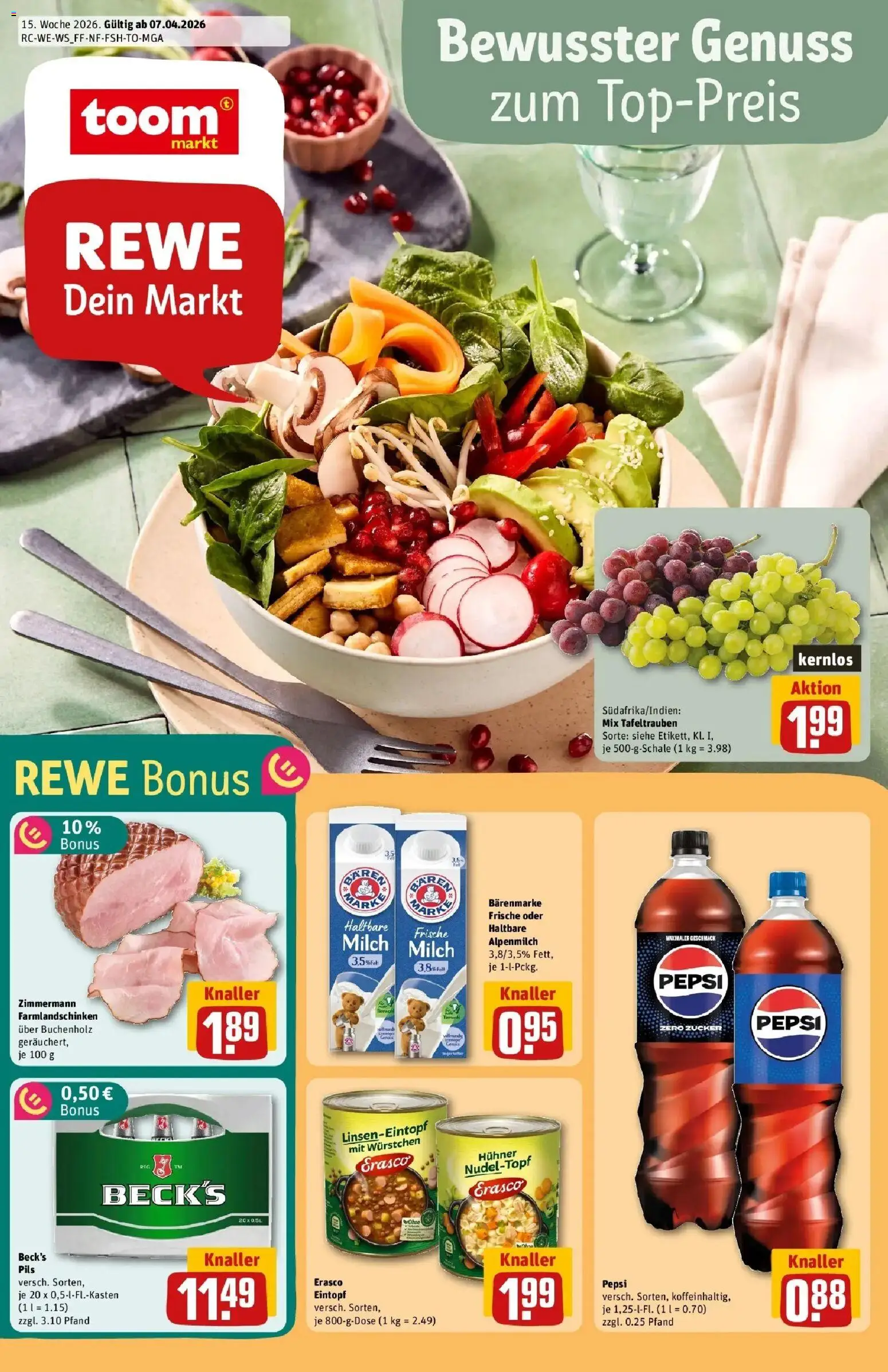 Vorschau von dem Prospekt des Geschäftes Rewe, gültig ab dem 05.04.2026