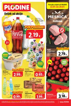 Pregled letka Plodine Katalog trgovine Plodine vrijedi od 22.07.2026