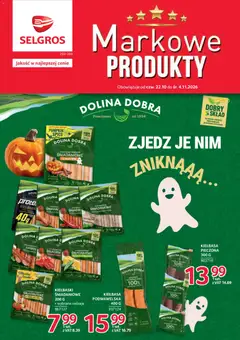Pogląd gazetki "Selgros cash&carry gazetka - Markowe Produkty" ze sklepu Selgros cash&carry ważnej od 22.10.2026