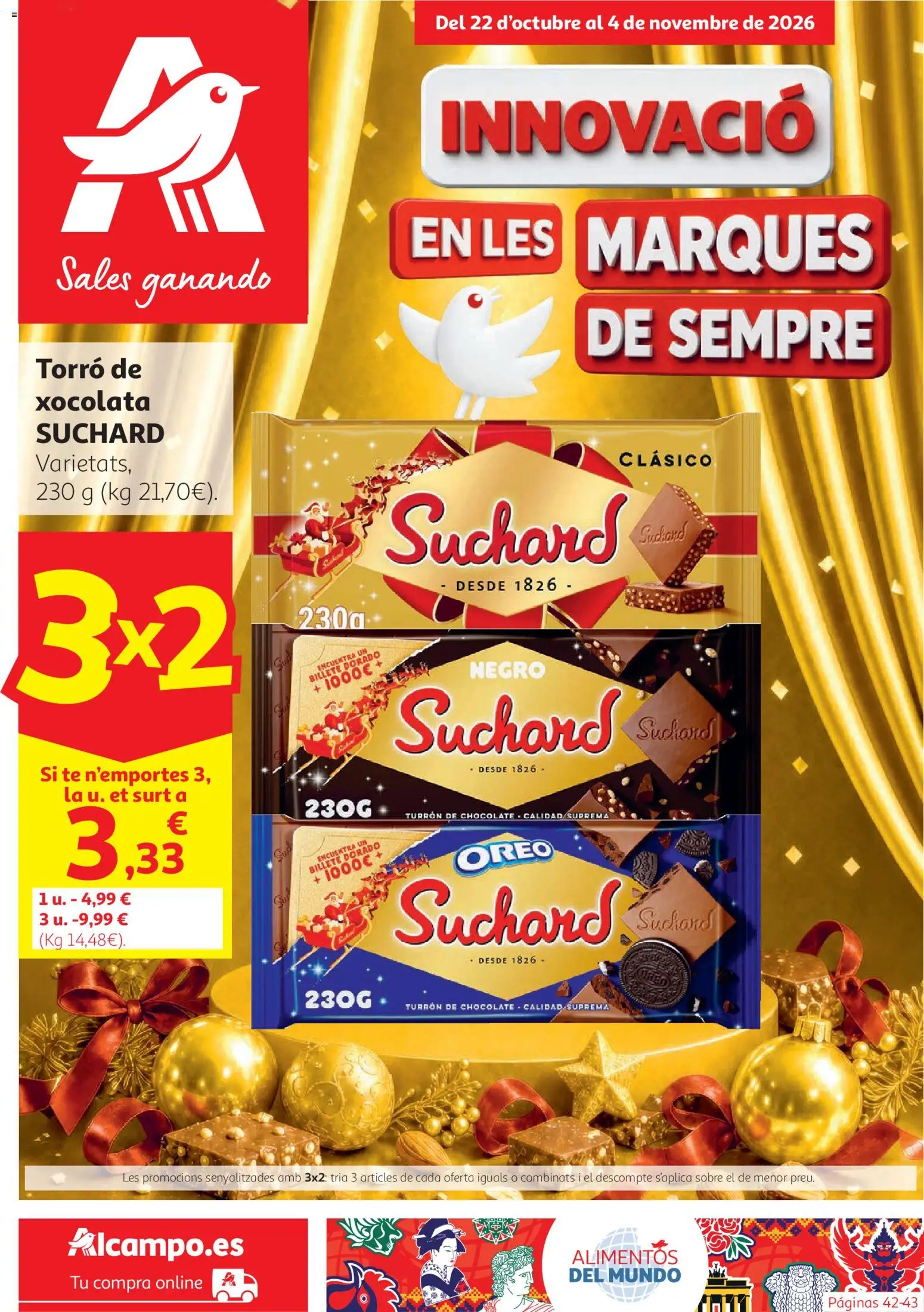 Vista previa del folleto de la tienda Alcampo válido desde el 22/10/2026 - Chocolate, Té, Oreo, Alimentos