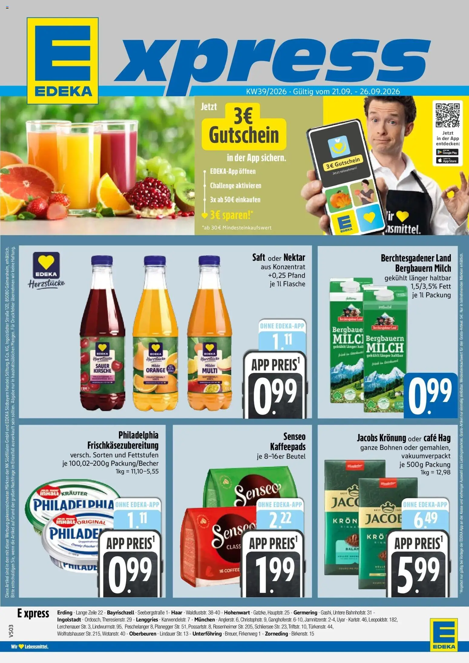 Vorschau von dem Prospekt des Geschäftes Edeka, gültig ab dem 21.09.2026