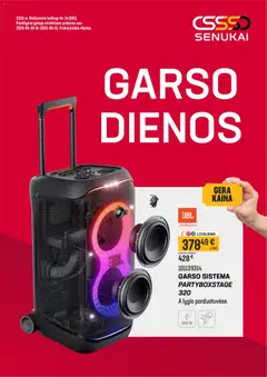 Senukai parduotuvės leidinio Senukai leidinys - Garso dienos galiojančio nuo 2026.05.06 peržiūra
