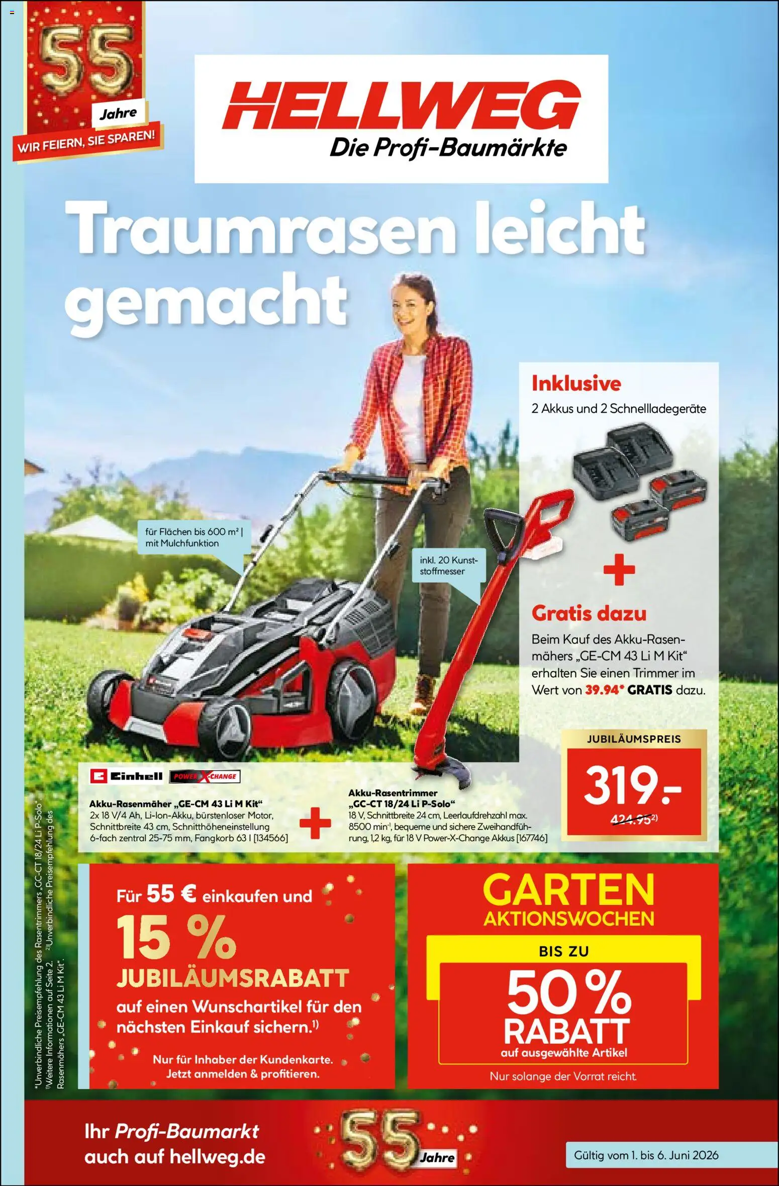 Vorschau von dem Prospekt des Geschäftes Hellweg, gültig ab dem 01.06.2026