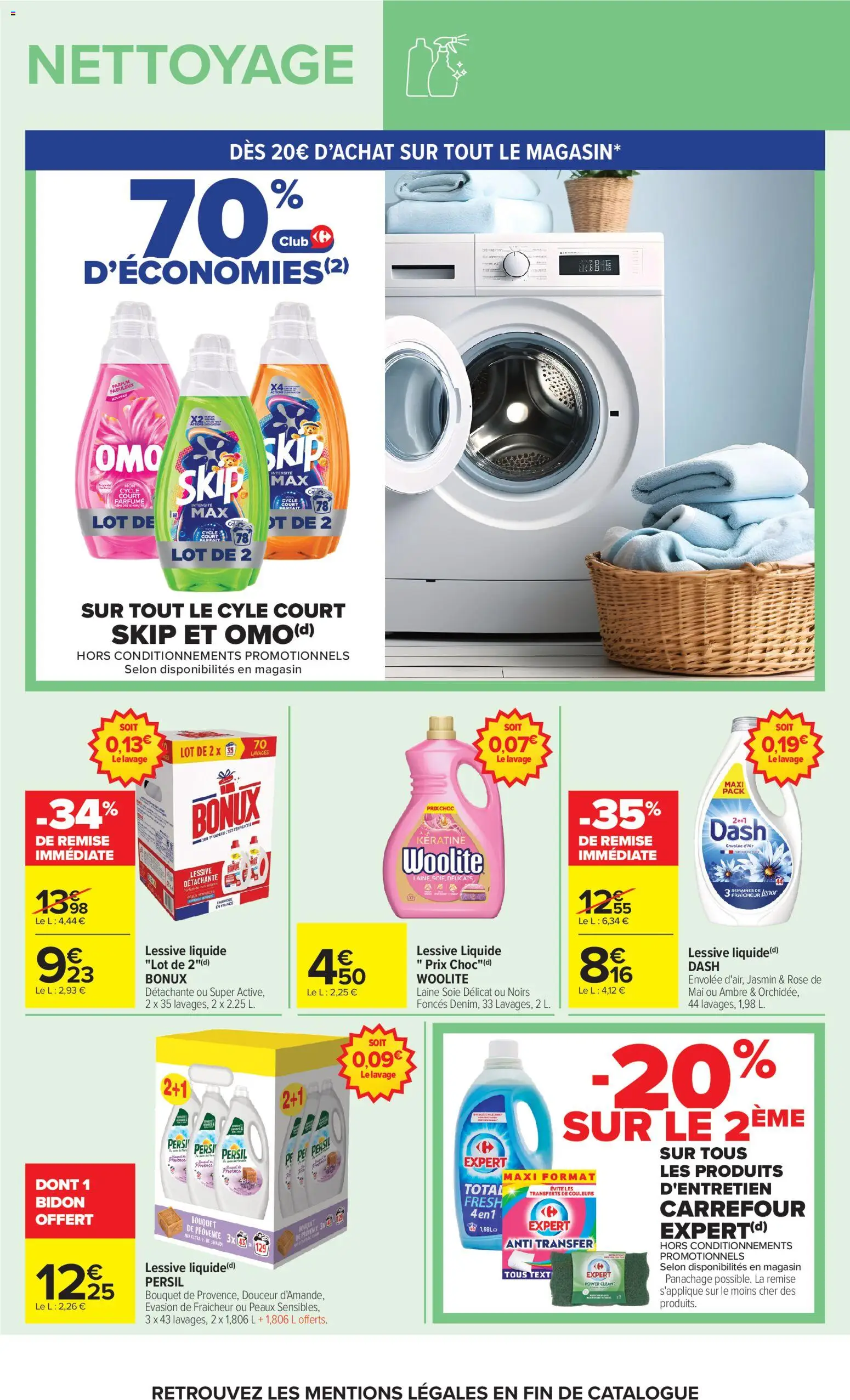 Prévisualisation de Carrefour Market Petit dejeuner du magasin Carrefour Market formulaire valide 01/09/2026 - Parfum, Persil, Lessive, Skip, Dash, Lenor, Lessive Liquide