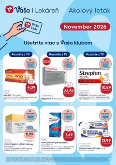 Náhľad Vaša lekáreň letáku platného od 01.11.2026
