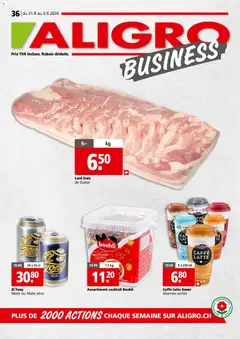 Vorschau des Merkblatts Aligro aktionen Business Chavannes, Matran, Genève, Sion vom Shop Aligro gültig von 31.08.2026 bis 05.09.2026
