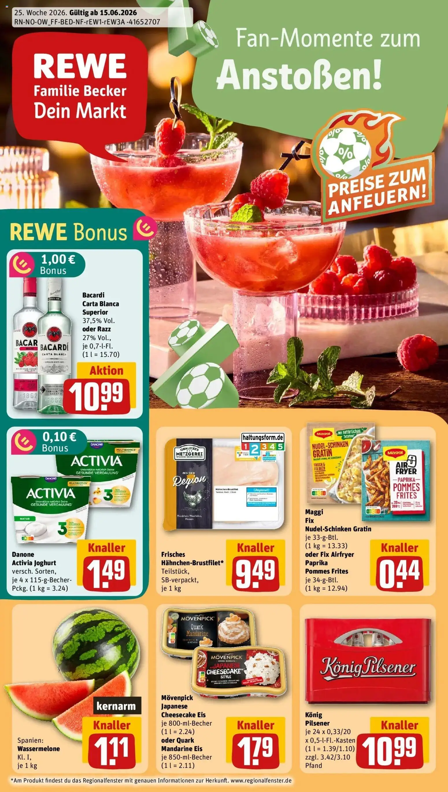Vorschau von dem Prospekt des Geschäftes Rewe, gültig ab dem 14.06.2026