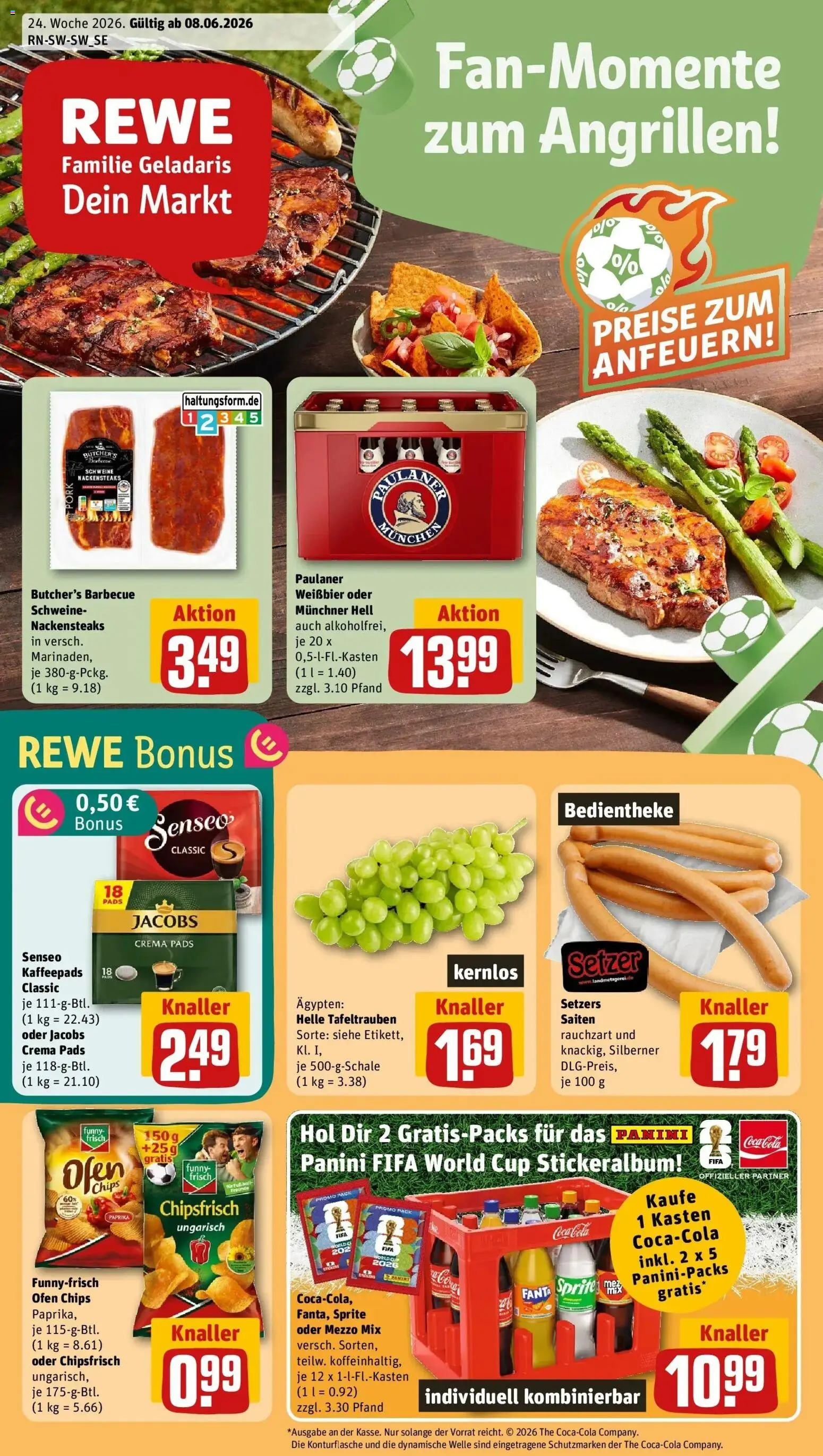 Vorschau von dem Prospekt des Geschäftes Rewe, gültig ab dem 08.06.2026